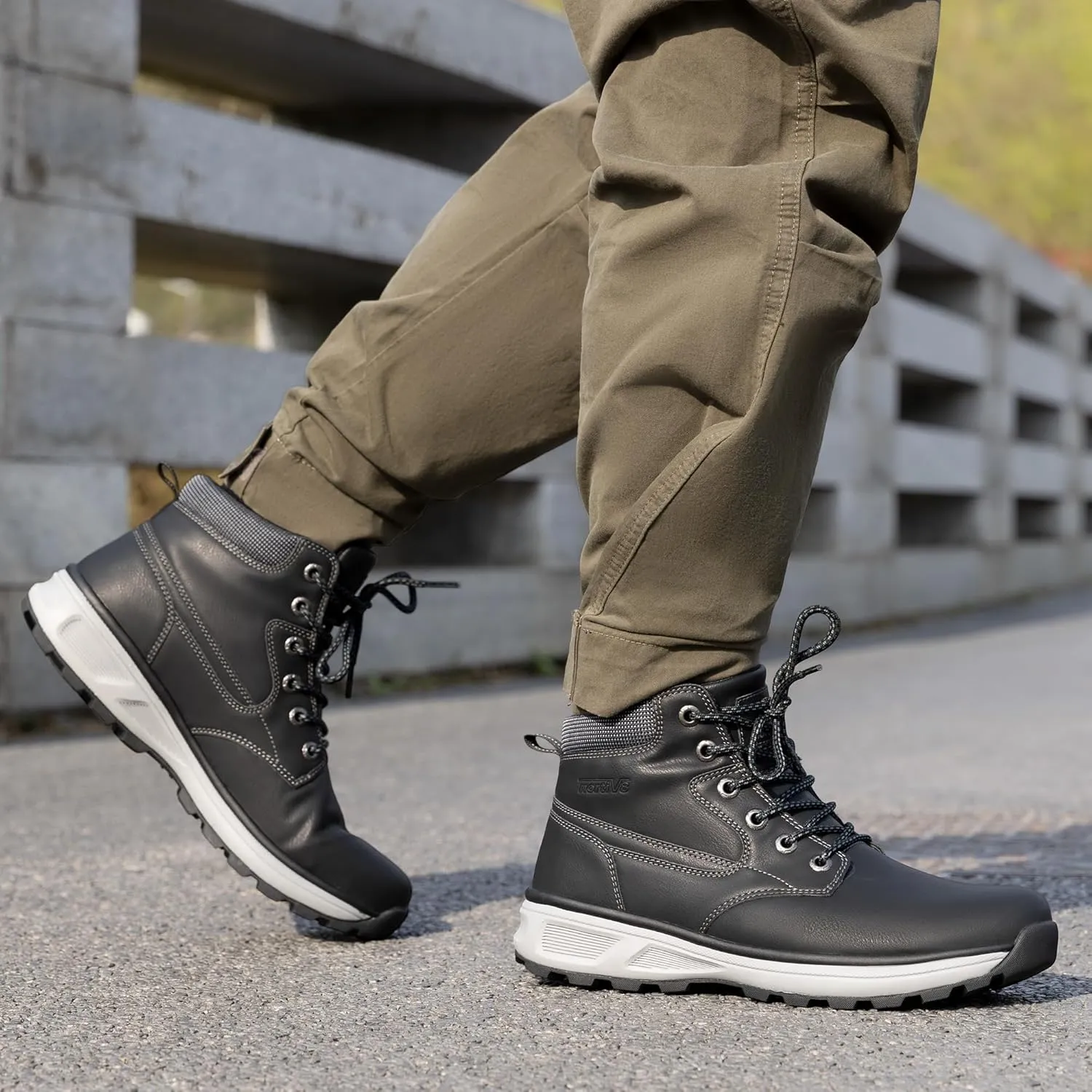 NORTIV 8 Men's Hiking Boots Waterproof Lightweight Chukka Casual Mid Ankle Boots Explorer