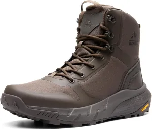 NORTIV 8 Men's Military Tactical Boot Lightweight Comfortable Boots for Work All Day Side Zipper Motorcycle Combat Hiking Boots 8 Inches Metrostrike