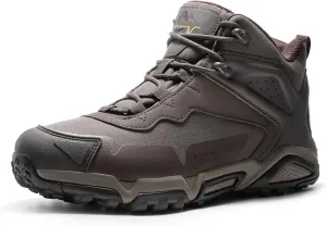NORTIV 8 Men's Waterproof Hiking Boots Lightweight Mid Ankle Trekking Trails Outdoor Boots