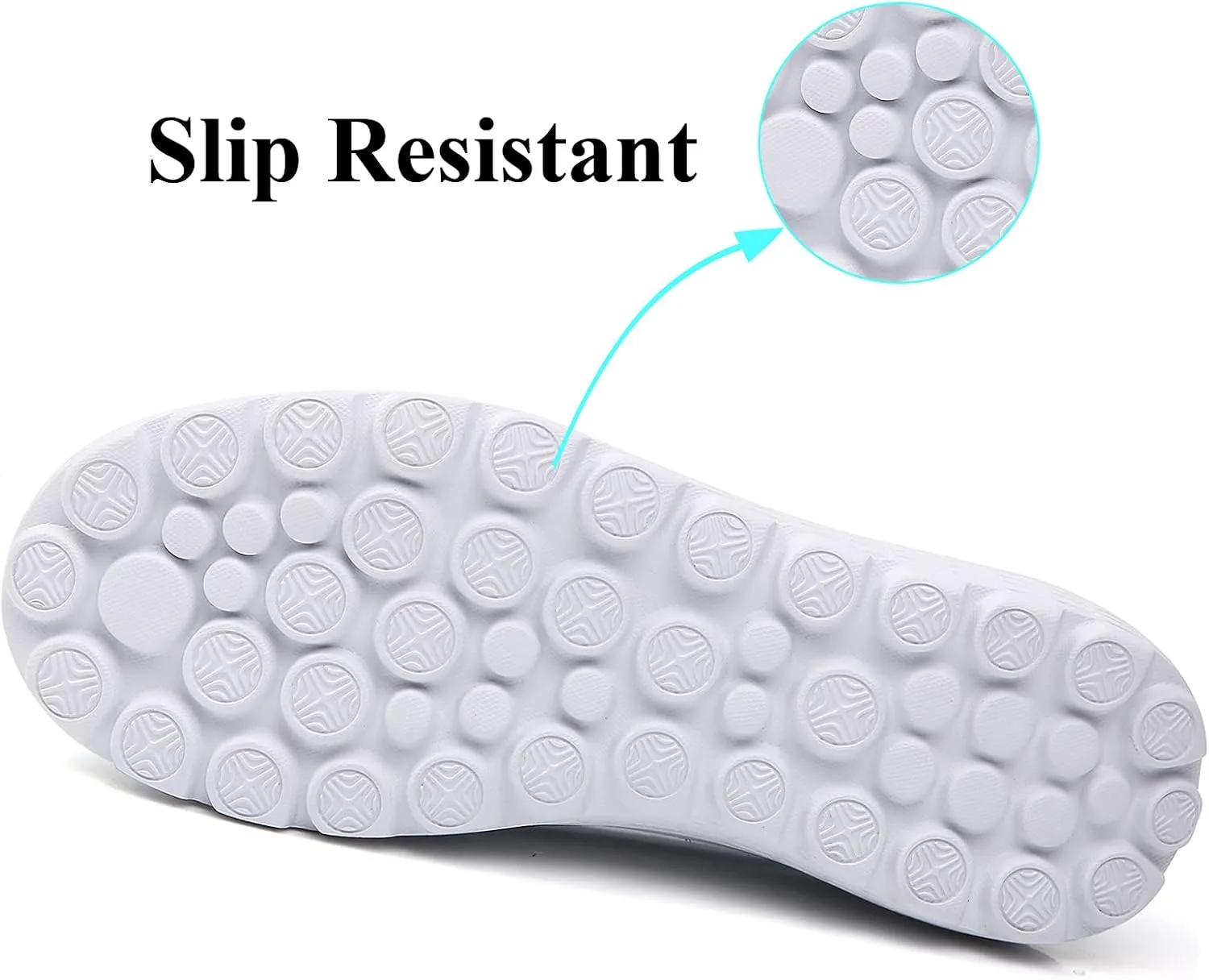 Nurse Shoes Women Nursing Work Healthcare Slip Resistant Breathable Restaurant Food Service Lightweight Leather Loafers