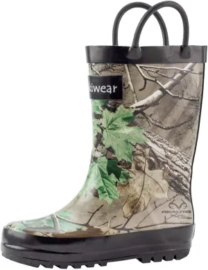 OAKI Toddler Rain Boots - Perfect Kids Rain Boots for Any Weather - Durable Rubber Baby Rain Boots Keep Little Feet Dry, Lightweight Waterproof with Easy-on Handle