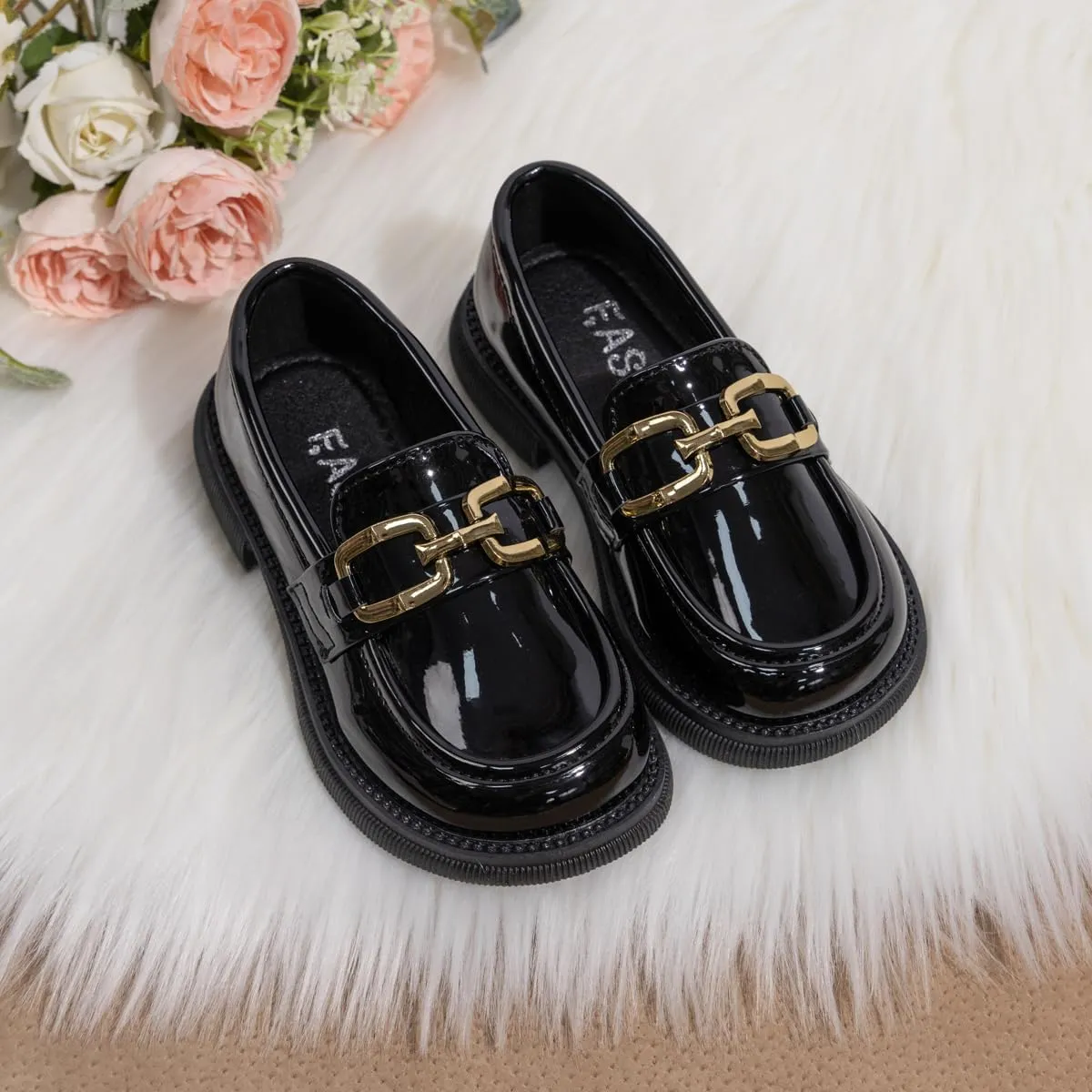 Oamico Toddler Girls Dress Shoes Loafers School Uniform Mary Jane Flats Thick Non-Slip Sole Casual Shoe (Toddler/Little Kids)