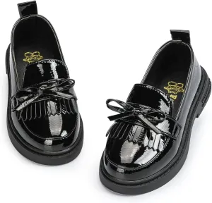 Oamico Toddler Girls Dress Shoes Loafers School Uniform Mary Jane Flats Thick Non-Slip Sole Casual Shoe (Toddler/Little Kids)