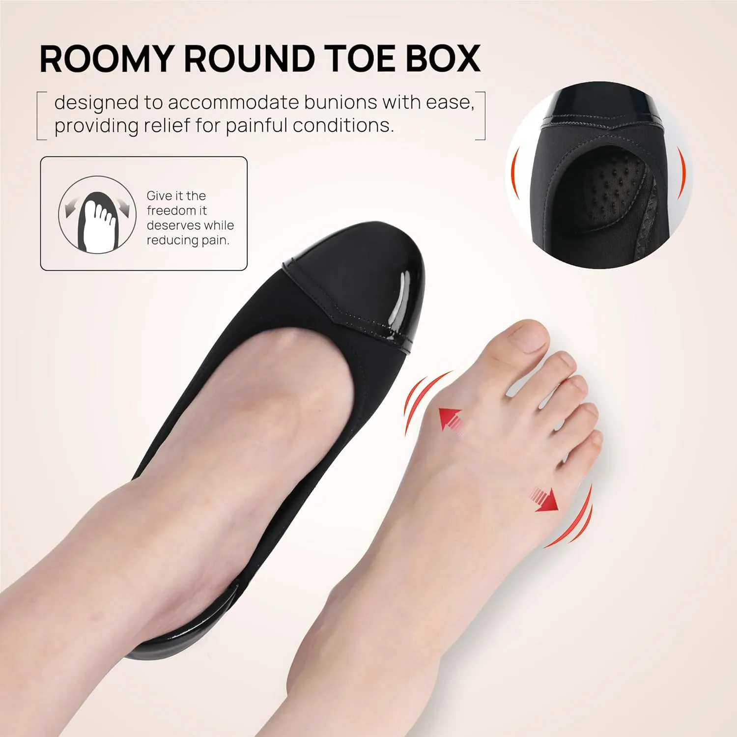 Ortho rest Women Bunion Dress Shoes Low Heel Orthopedic Pumps Orthotic Slip On Loafers