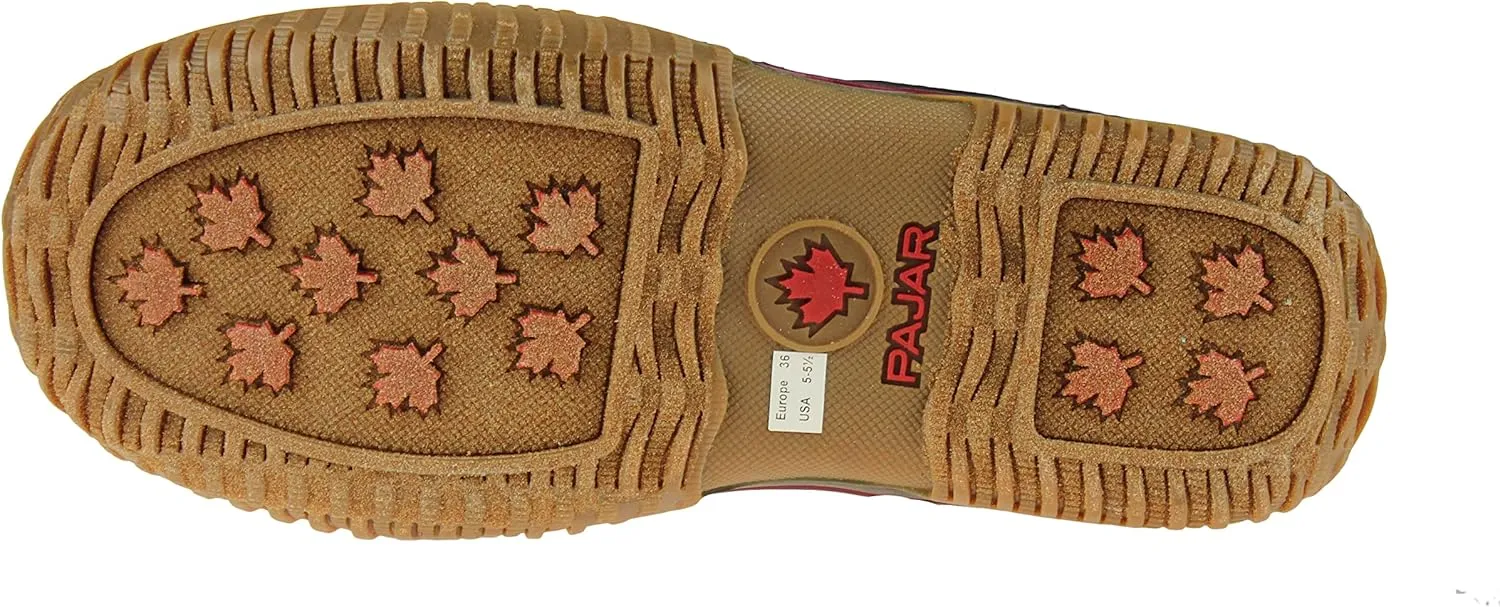 PAJAR Women's Grip Star Tall Winter Waterproof Insulated Snow Boot With Side Zipper and Laces
