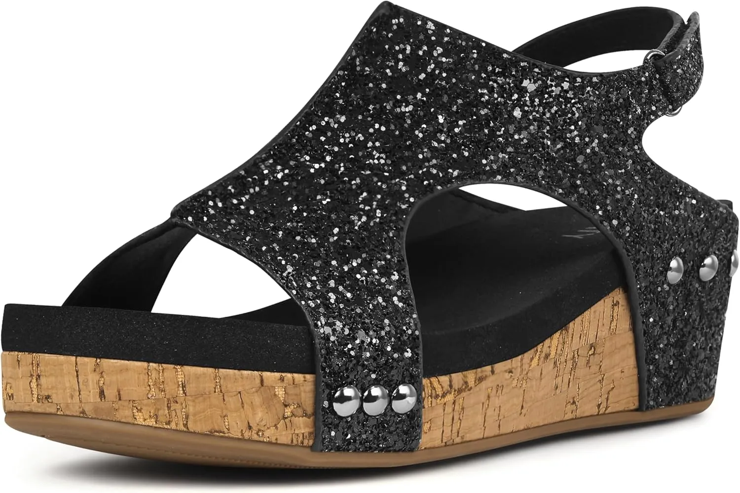 PARTY Womens Wedge Sandals With Strap for Dressy Ladies Sandals Casual Wedge