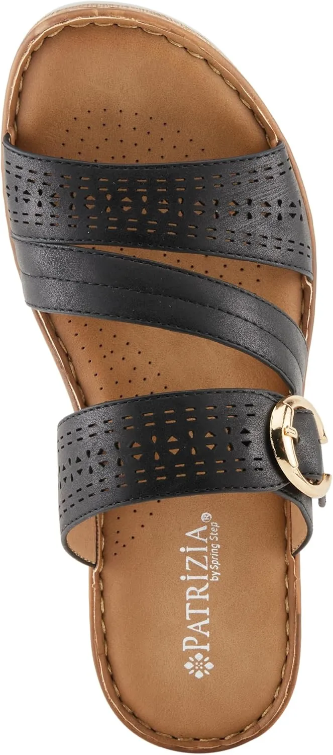 PATRIZIA Women's SHARONDA Asymmetrical Slide Wedge Sandals