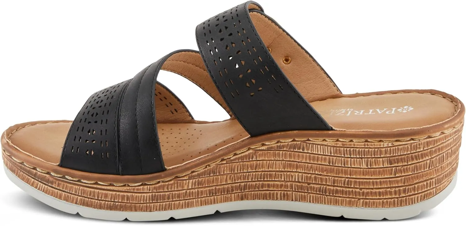 PATRIZIA Women's SHARONDA Asymmetrical Slide Wedge Sandals