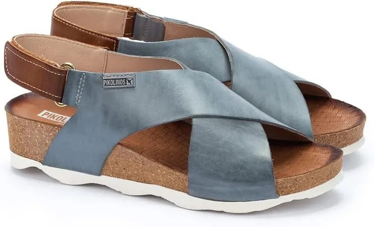 PIKOLINOS Wedge Sandals Leather Mahon for Woman