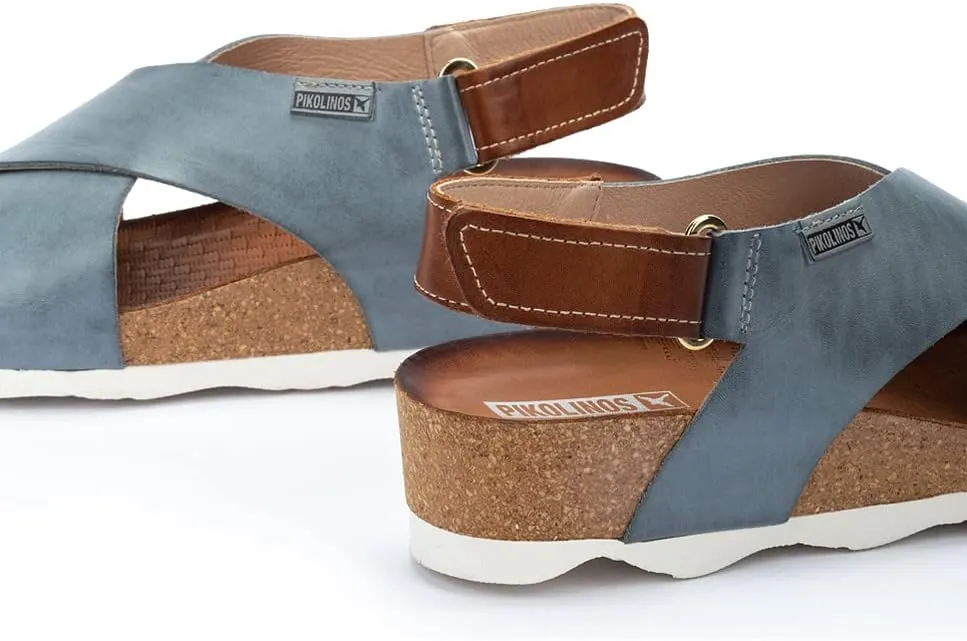 PIKOLINOS Wedge Sandals Leather Mahon for Woman