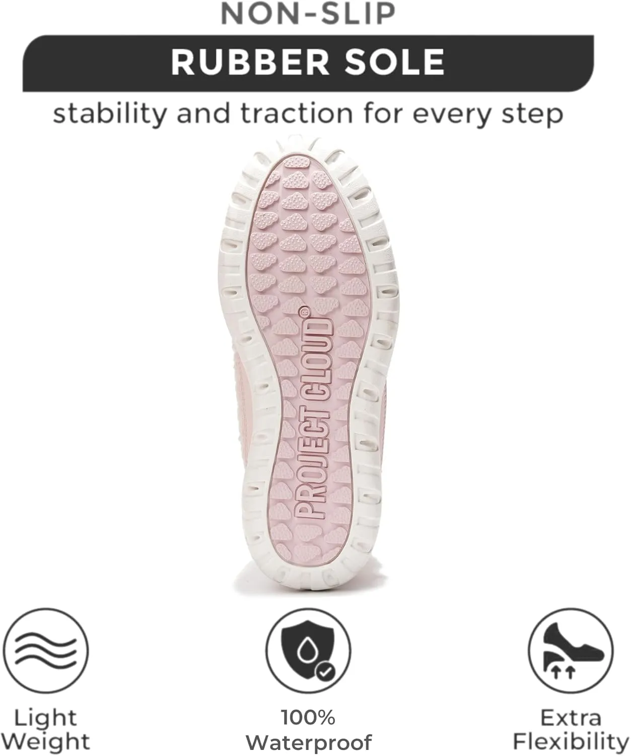 Project Cloud Womens Snow Boots - Genuine Suede Waterproof Memory Foam Insole and Non-Slip Winter Snow Boots For Women Footwear - Outdoor Shoes (Leonora)