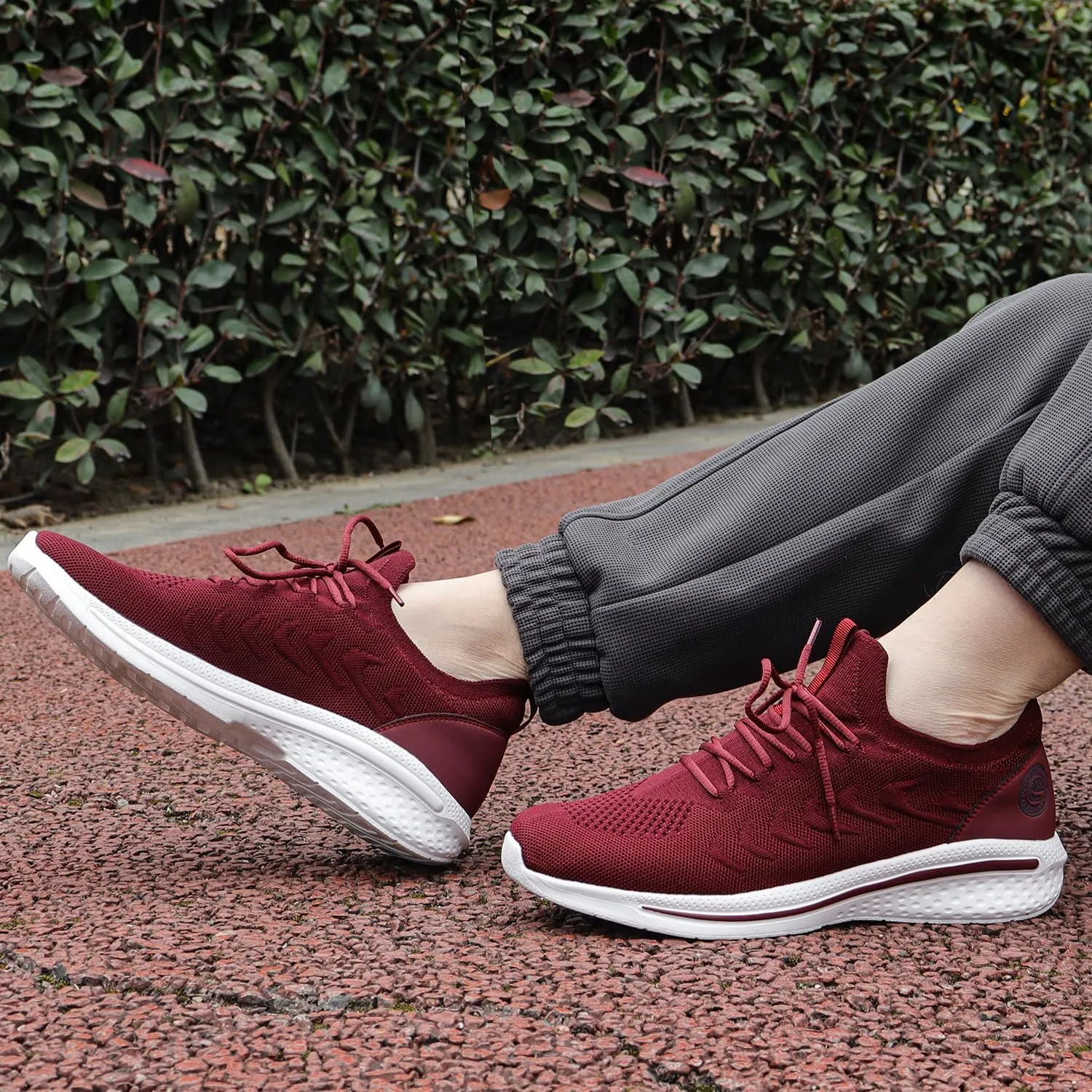 Pujcs Men Sneakers Lightweight Running Shoes for Men Slip on Walking Shoes with Breathable Mesh Comfortable Atheletic Shoes for Tennis Gym Workout