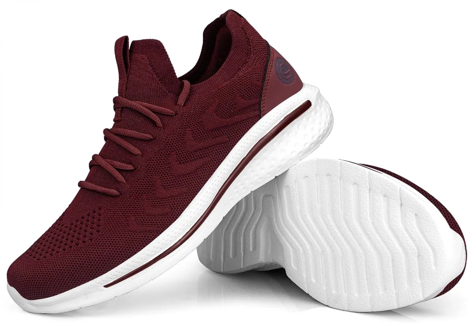 Pujcs Men Sneakers Lightweight Running Shoes for Men Slip on Walking Shoes with Breathable Mesh Comfortable Atheletic Shoes for Tennis Gym Workout