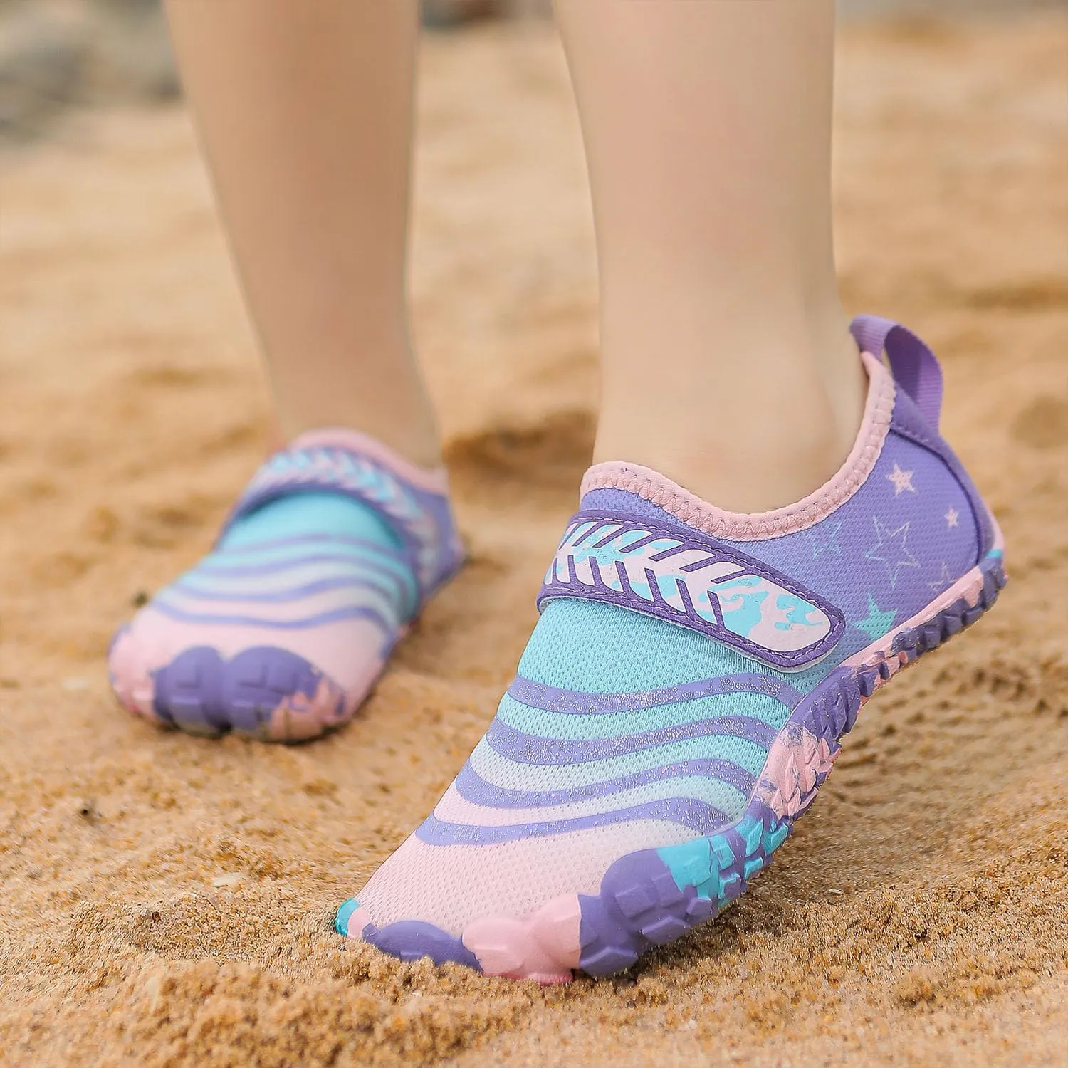Quickshark Kids Water Shoes Boys Girls Barefoot Aqua Socks Outdoor Indoor Quick Dry Sandals Lightweight Slip On Walking Sneakers for Beach Pool Swim (Little Kid/Big Kid)