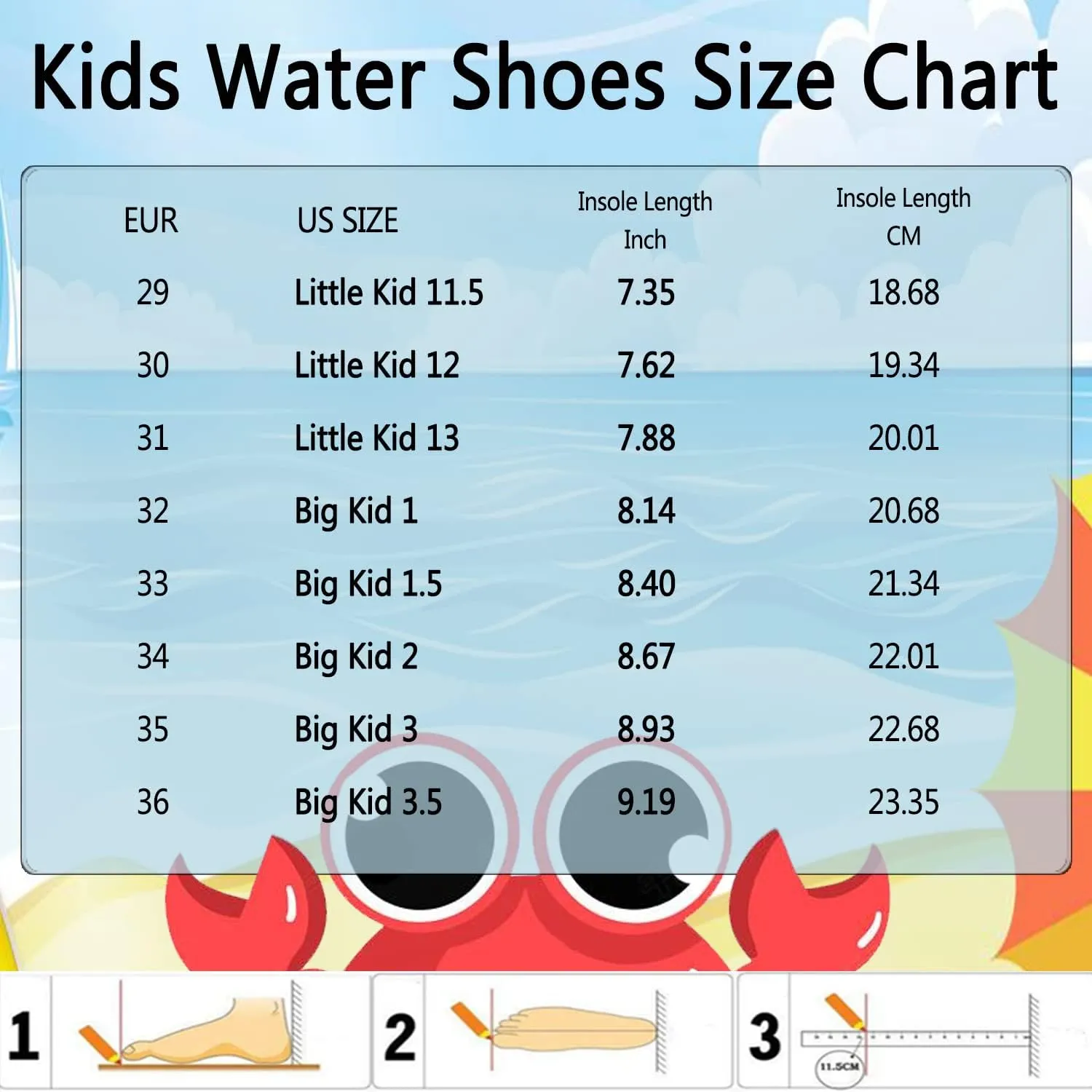Quickshark Kids Water Shoes Boys Girls Barefoot Aqua Socks Outdoor Indoor Quick Dry Sandals Lightweight Slip On Walking Sneakers for Beach Pool Swim (Little Kid/Big Kid)