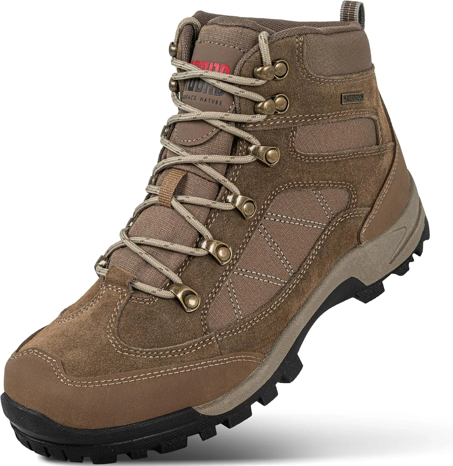 R CORD Hiking Boots Womens Waterproof Outdoor Womens Hiking Boots Trekking Camping Trail Boots