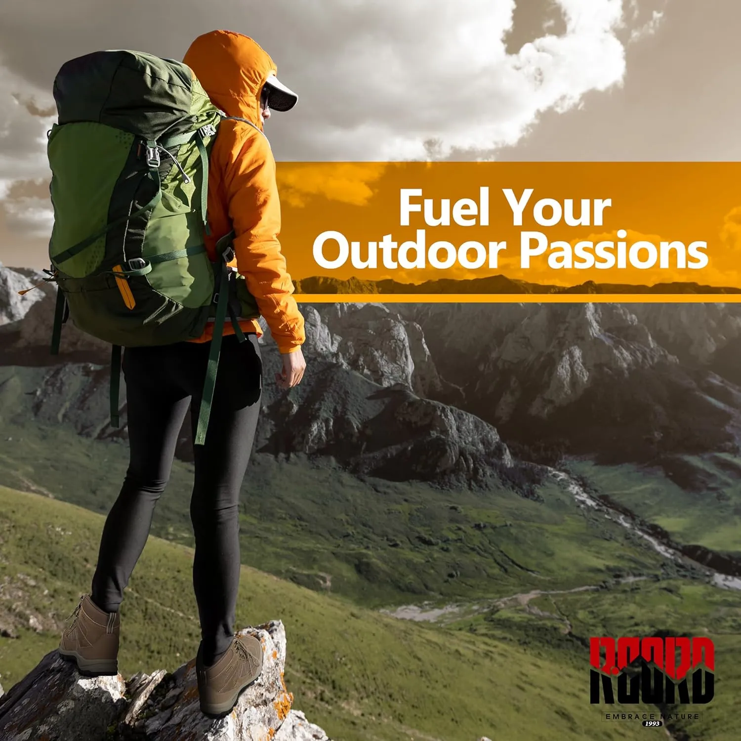 R CORD Hiking Boots Womens Waterproof Outdoor Womens Hiking Boots Trekking Camping Trail Boots