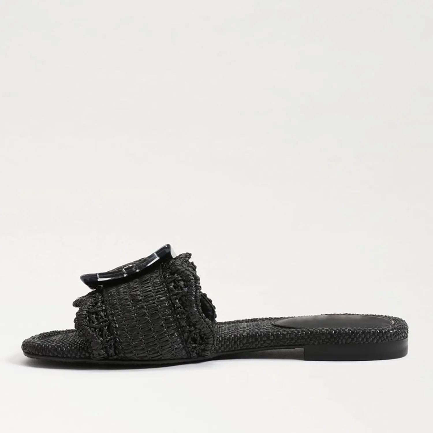 Raffia Sandals for Women Buckle Straw flats Woven Braided Rattan Slides Summer Beach Sandals Comfort Cute Shoes