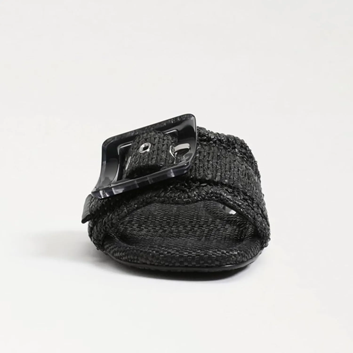 Raffia Sandals for Women Buckle Straw flats Woven Braided Rattan Slides Summer Beach Sandals Comfort Cute Shoes