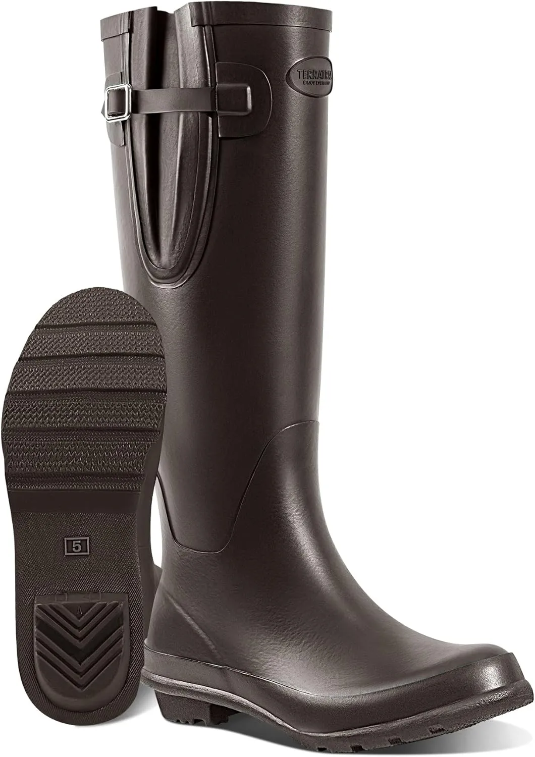 Rain Boots for Women Waterproof Rubber Boots Tall Knee High RainBoots Garden Boots Anti-Slip Wellington Rain Shoes