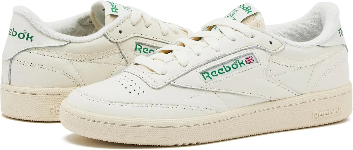 Reebok Women's Club C 85 Vintage Tennis Sneakers, Casual White Shoes