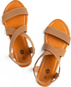 Rekayla Flat Elastic Sandals for Women