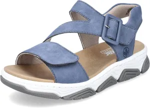 Rieker Women's Lyra Sandals Light Blue Nubuck 6.5 Medium