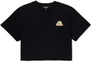 RIPNDIP Women’s Black Nermal S. Thompson Cropped Baby Pocket Tee – Bold Graphic Streetwear