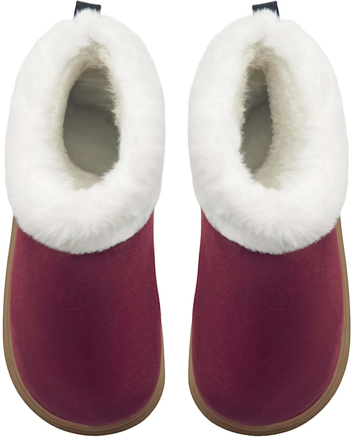 rosyclo Ankle Winter Boots for Women, Suede Faux Fur Furry Lining Warm Women's Snow Mini Boot Lightweight Anti-Slip Fuzzy Classic Memory Foam Comfort Shoes Short Booties for Indoor Outdoor