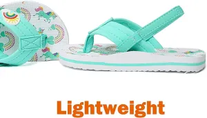 Saidoteto Boys Girls Flip Flops Child Summer Slip-on Thong Sandals Beach Pool Water Shoes(Little/Big Kid)