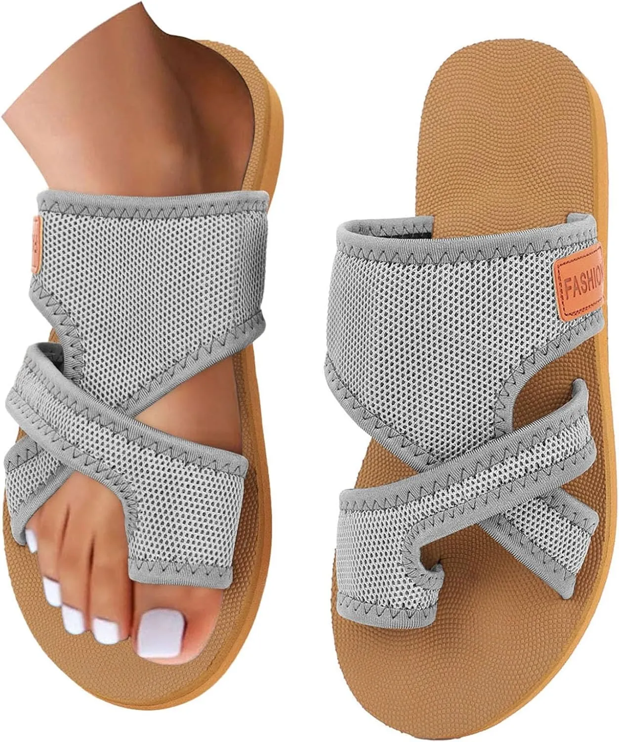 Sandals for Women 2025 Trendy Comfortable Breathable Hollow Mesh Slide Sandals for Womens Cute Summer Shoes for Women