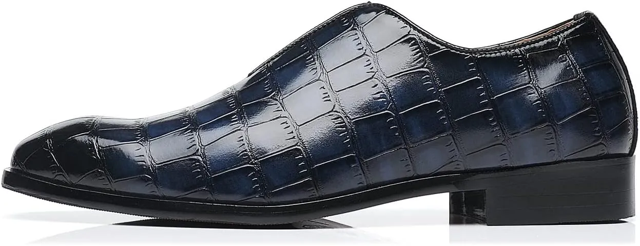 Santimon Mens Loafer Shoes Slip On Dress Casual Shoes Driving Prom Party Wedding Business Smoking Slippers