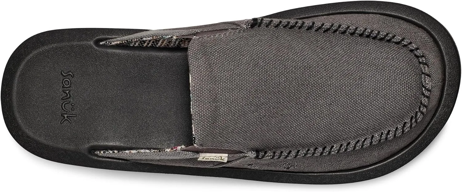 Sanuk Mens You Got My Back Loafers | Mens Shoes | Slip On Shoes for Men | Men's Slip-on Loafers | Memory Foam Footbed