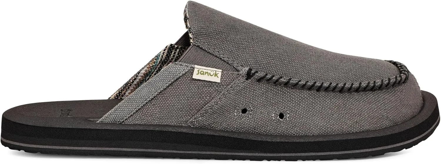 Sanuk Mens You Got My Back Loafers | Mens Shoes | Slip On Shoes for Men | Men's Slip-on Loafers | Memory Foam Footbed