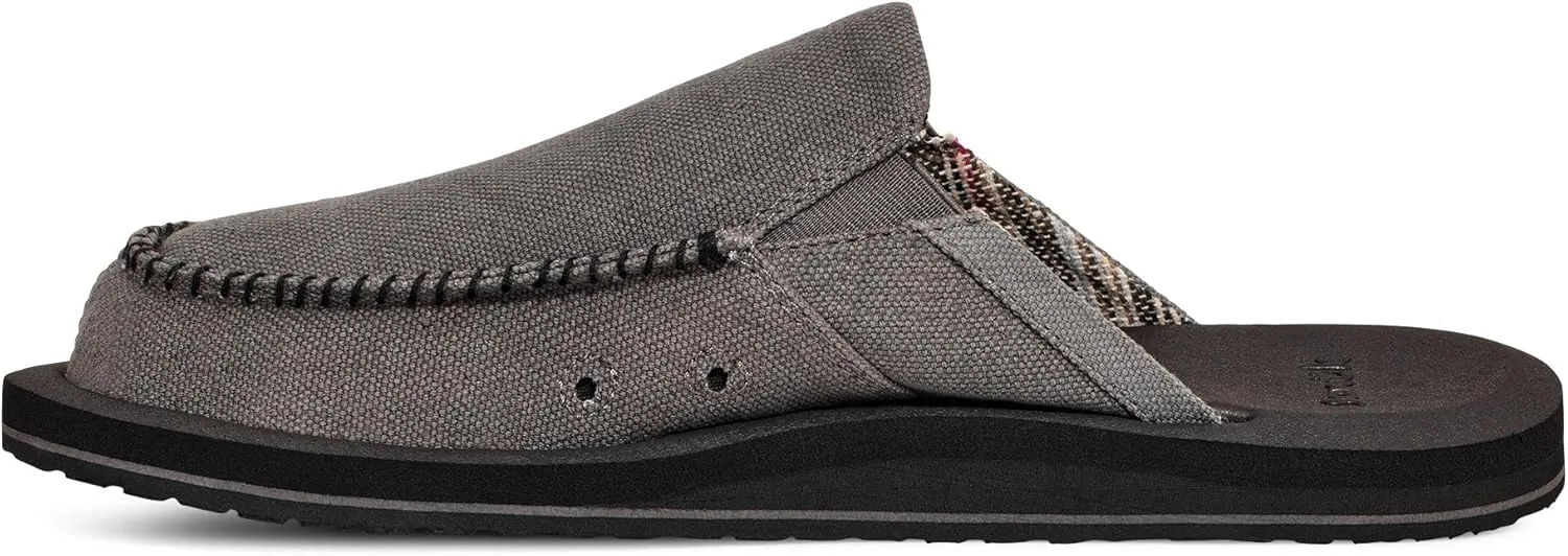 Sanuk Mens You Got My Back Loafers | Mens Shoes | Slip On Shoes for Men | Men's Slip-on Loafers | Memory Foam Footbed