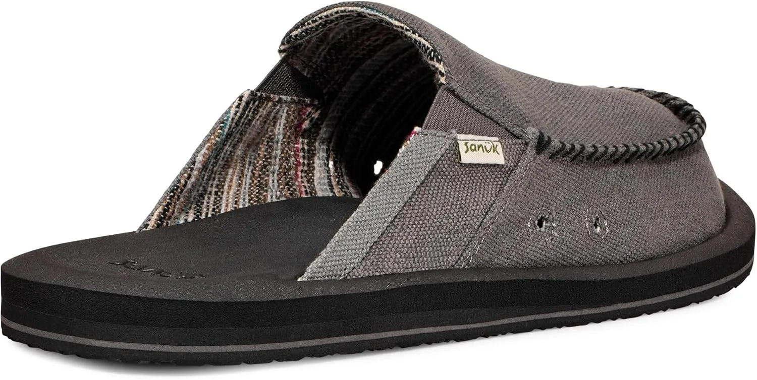 Sanuk Mens You Got My Back Loafers | Mens Shoes | Slip On Shoes for Men | Men's Slip-on Loafers | Memory Foam Footbed