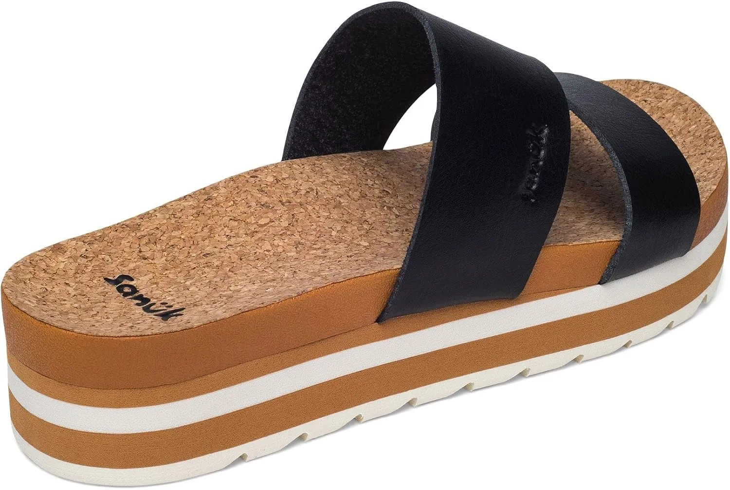Sanuk Womens Alt-Itude | Platform Sandals Women | Womens Fashion Slide Sandals | Molded Footbed with Arch Support