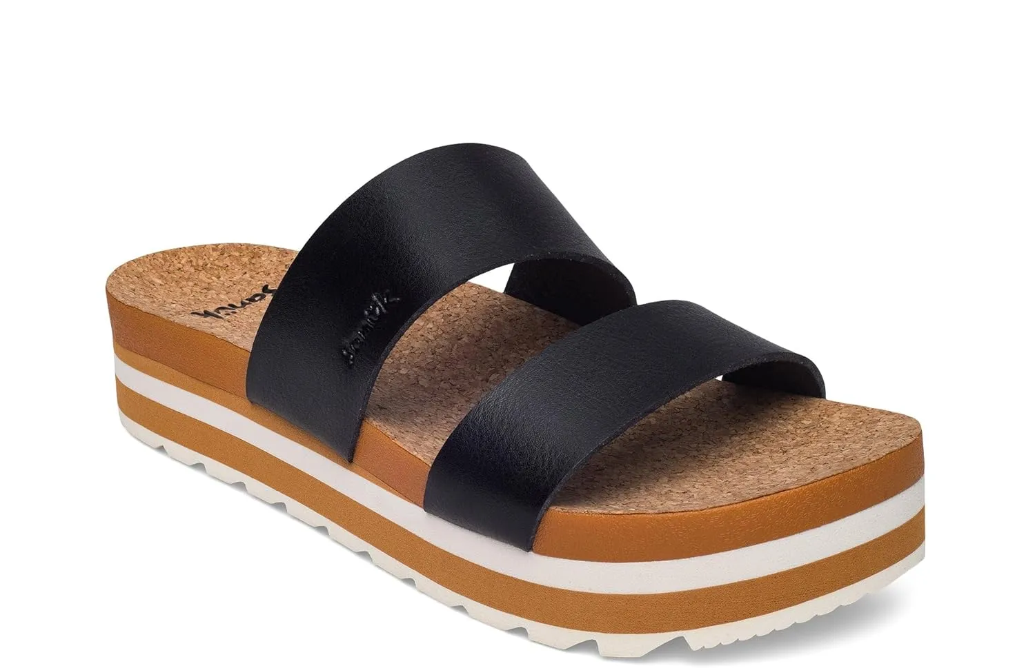 Sanuk Womens Alt-Itude | Platform Sandals Women | Womens Fashion Slide Sandals | Molded Footbed with Arch Support