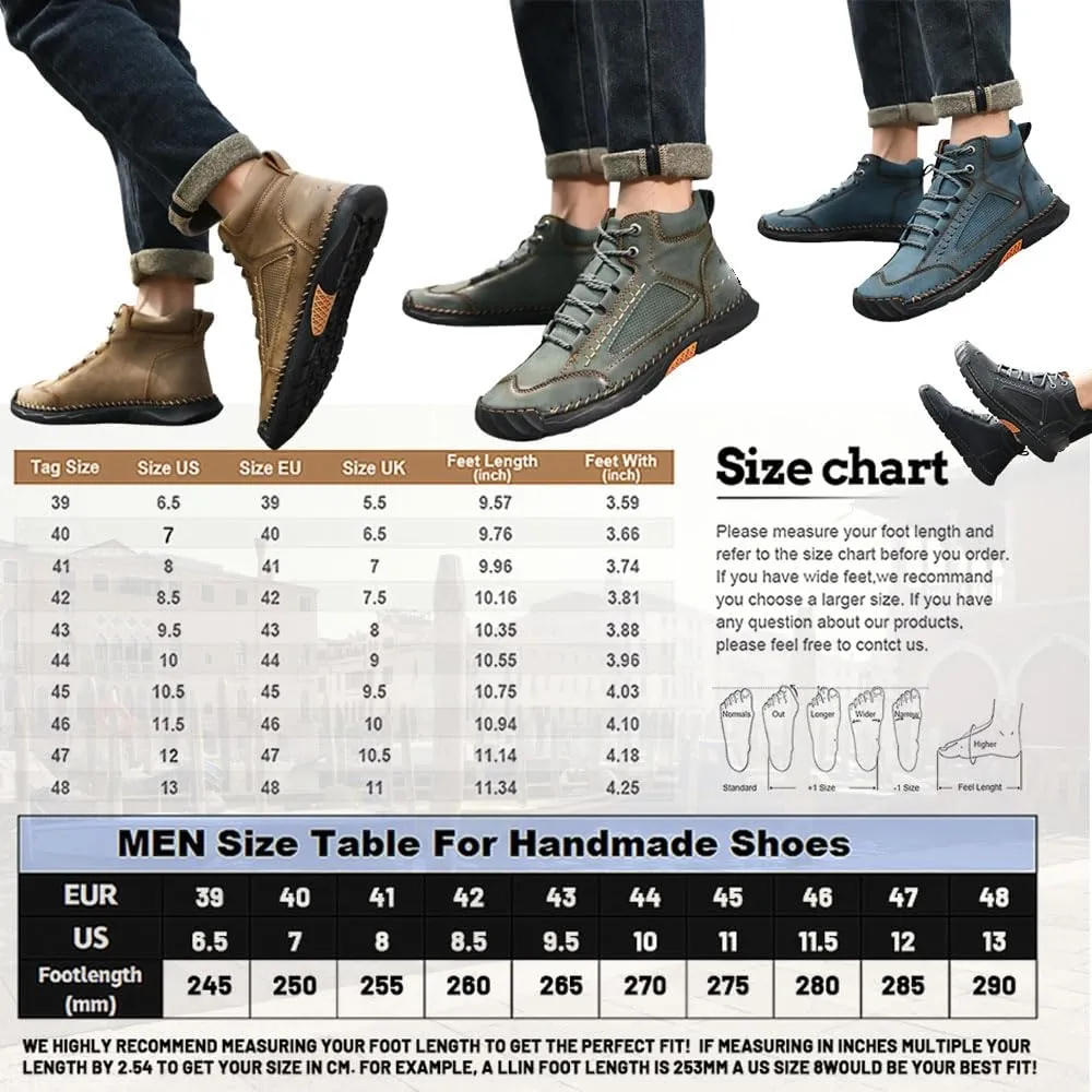 Sawbehind Mens Boots,Sawbehind Men'S Comfortable Handmade Leather Boots