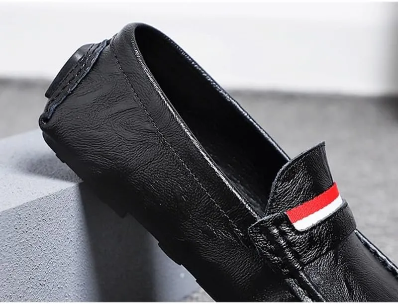 Shoes Men's Flat Heel Casual Slip-on Loafers Comfortable Round Toe Oxford Shoes Men Low Top Breathable Shoes for Travel Shopping Driving