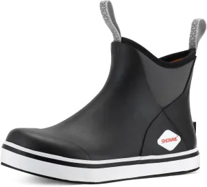 Showave Kid's Deck Boots Waterproof Ankle Rain Boots for Boys Girls Insulated Neoprene Rubber Boots Non-slip Child Rain Shoes