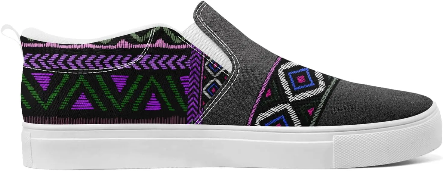 Slip on Shoes for Men Women Canvas Sneakers Loafers Classic Low Top Casual Shoes