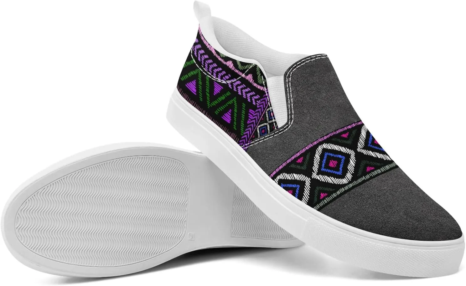 Slip on Shoes for Men Women Canvas Sneakers Loafers Classic Low Top Casual Shoes