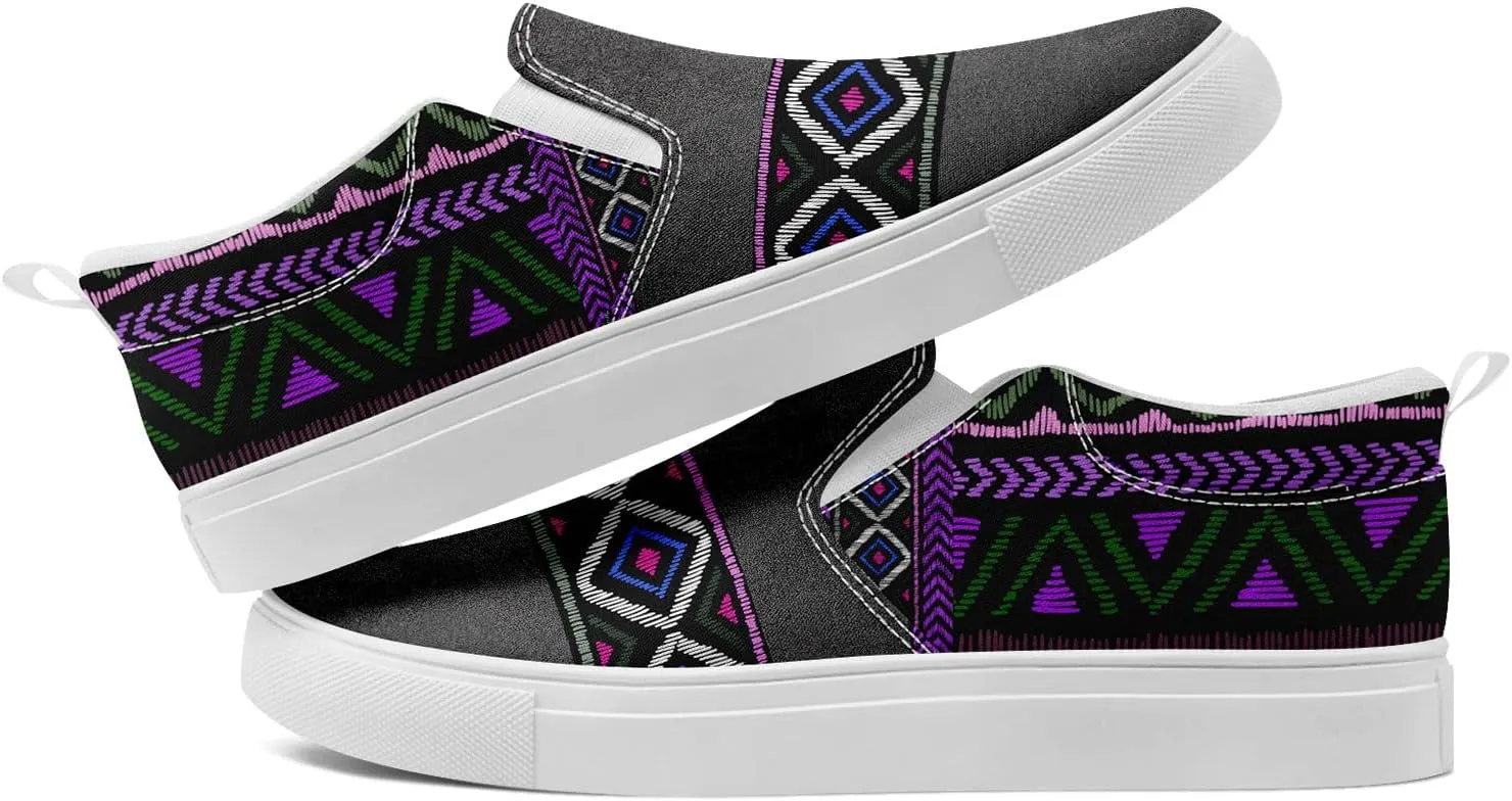 Slip on Shoes for Men Women Canvas Sneakers Loafers Classic Low Top Casual Shoes