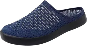 Sneaker Mules for Women Slip-On Orthopedic Slippers Backless Platform Sneakers Round Toe Mules Walking Sneakers
