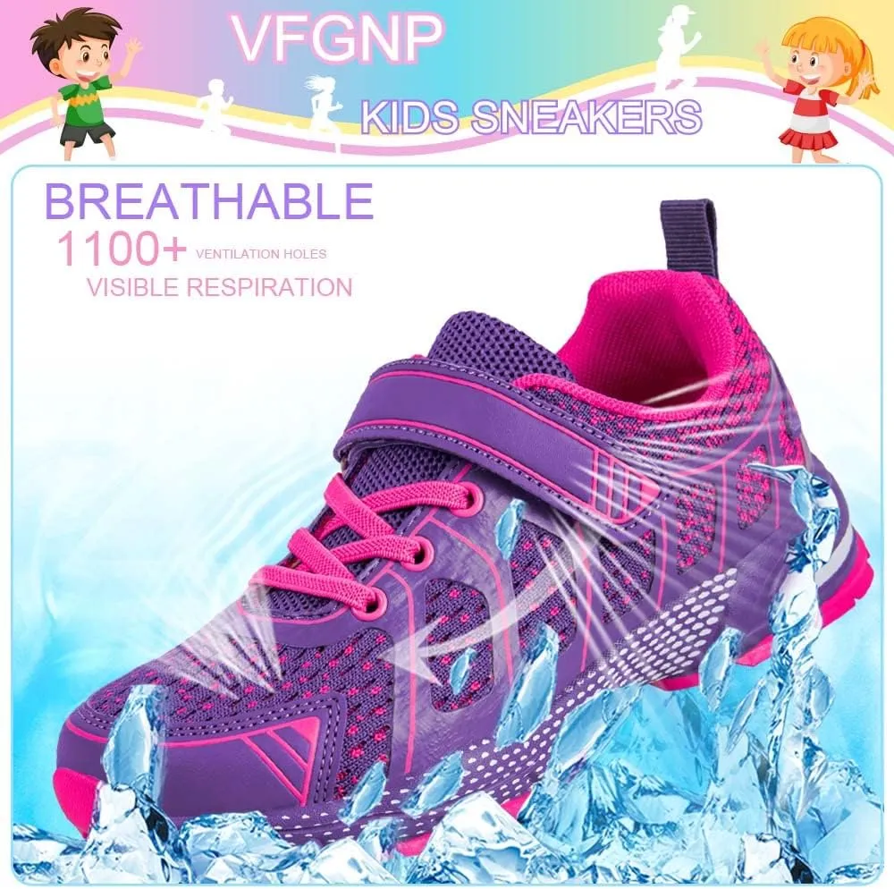 Sneakers for Boys and Girls, Kids Tennis Running Shoes, Lightweight Breathable Sport Athletic Shoe
