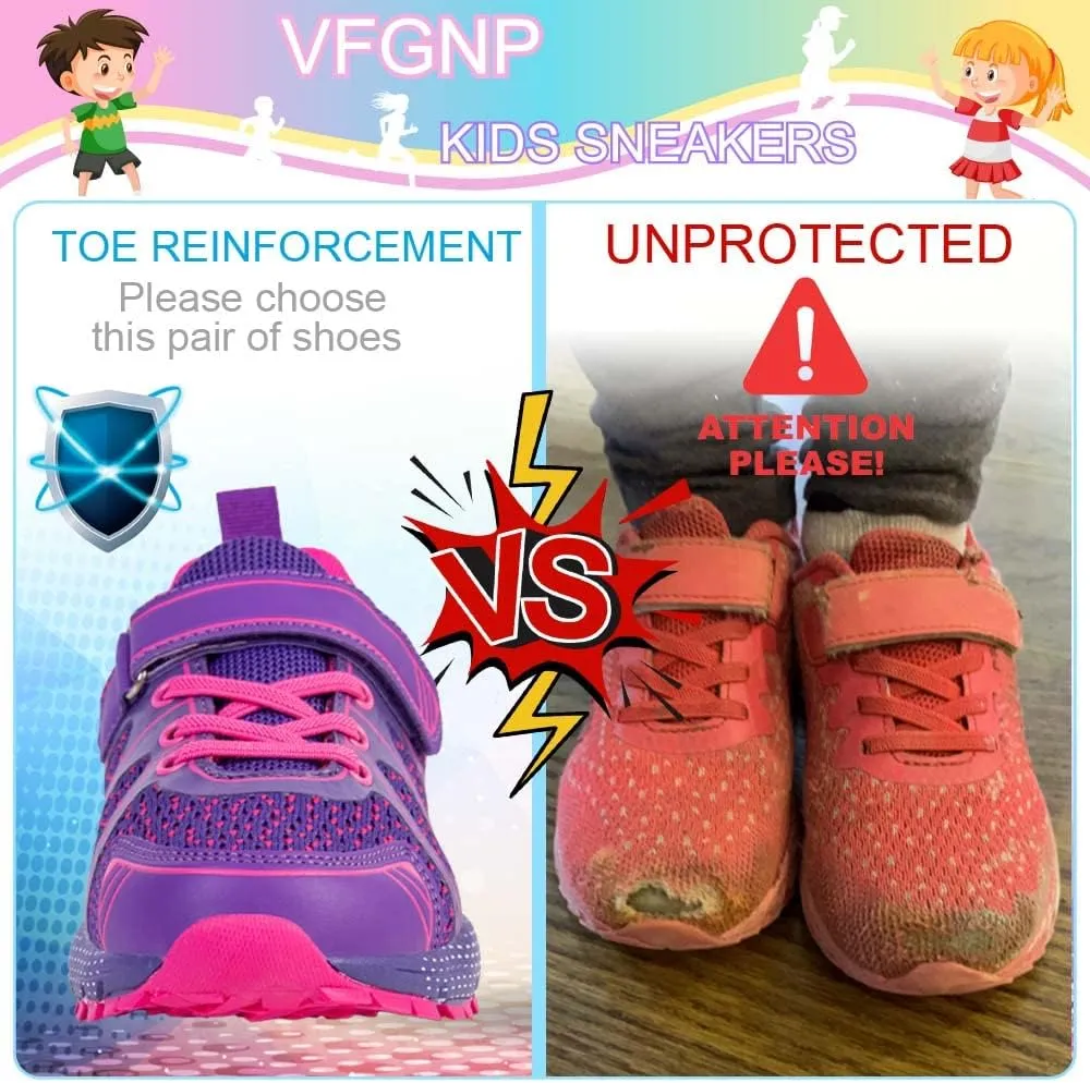 Sneakers for Boys and Girls, Kids Tennis Running Shoes, Lightweight Breathable Sport Athletic Shoe