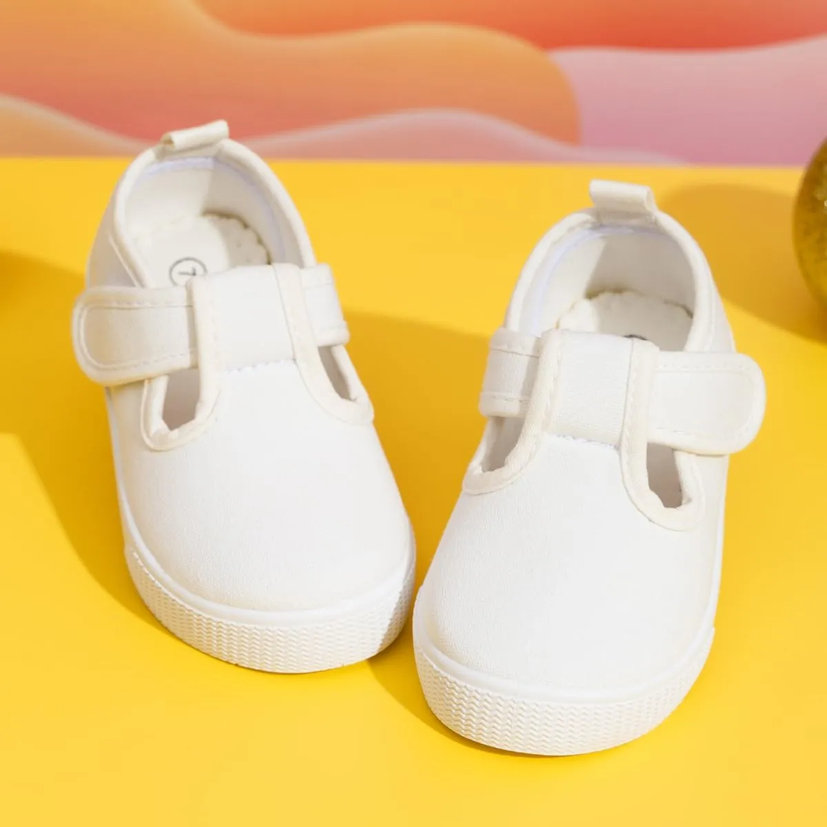 Sonsage Toddler Boys Girls Canvas Sneakers Soft Sole T-Strap Shoes Lightweight Comfy Classical Flats Non Skid Shoe for Little Kids