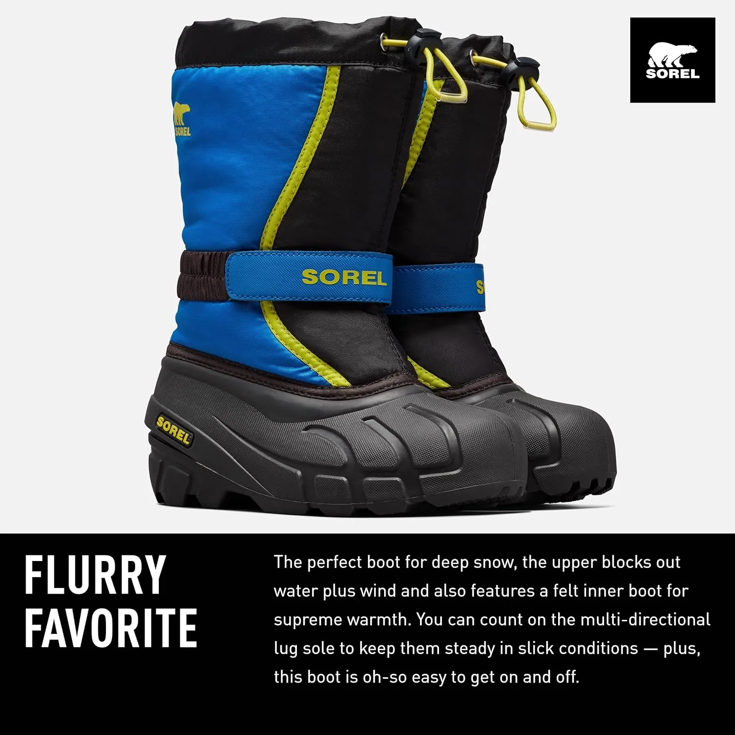 SOREL - Youth Flurry Winter Snow Boots for Kids