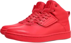 Soulsfeng Unisex Basketball Shoes Leather High Top Sneakers Comfortable Walking Skate Shoes